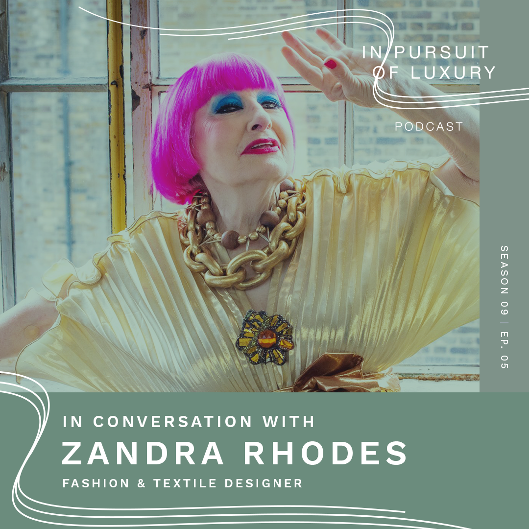 Cover art for episode: In conversation with Zandra Rhodes